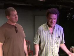 EVENT CAPSULE CLEAN:  14th Annual Del Close Improv Comedy Marathon Press Conference at Upright Citizens Brigade Theatre Stock Footage