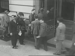 New York City residents wait to get US gasoline ration cards during World War II News Clip