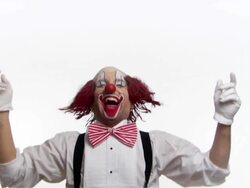 Clown Laugh .. Stock Footage