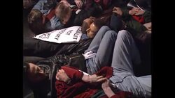 Gay rights campaigner Peter Tatchell in protest News Clip