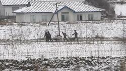 North Korea in Winter Stockshots News Clip