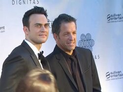 Cheyenne Jackson and Kenneth Cole at the amfAR Cinema Against AIDS - 2010 Toronto at Toronto ON. (Footage by WireImage Video/GettyImages) Stock Footage