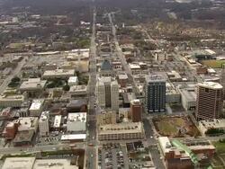 WS AERIAL ZI View of Greensboro / North Carolina, United States Stock Footage