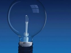 Idea - rotating light bulb HD Stock Footage