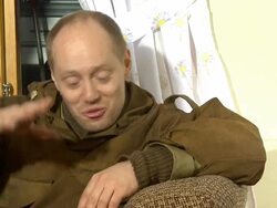 INTERVIEW Aksel Hennie on how the snow is rotten at the moment, which makes walking difficult at the Age of Heroes Set Visit at Haugesund . (Footage by WireImage Video/GettyImages) Stock Footage