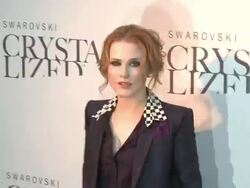 Blake Lively Hosts Grand Opening of Swarovski CRYSTALLIZED Concept Store Stock Footage