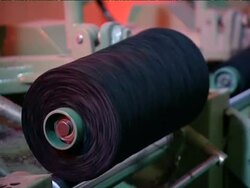 Black spinning ree02 Stock Footage