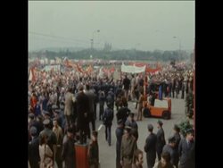 LIB 2-5-74 : THOUSANDS CELEBRATE MAYDAY IN PRAGUE News Clip