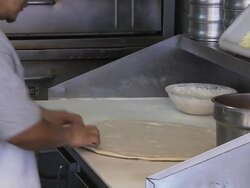 Chef making a pizza Stock Footage
