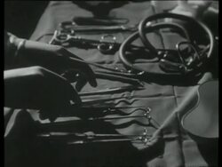 Chromium alloy steel does not rust or corrode and is used in plating and for surgical instruments, UK 1939 Stock Footage