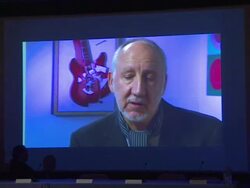 SPEECH: Pete Townshend on the program (via video) at the The UCLA Daltrey/Townshend Teen And Young Adult Cancer Program Dedication at Los Angeles CA.  Stock Footage