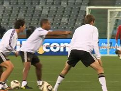 CLEAN: SOUTH AFRICA, Cape Town : Germany is training hard at Green Point Stadium in Cape Town  News Clip