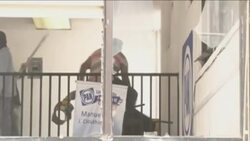 Striking teachers set fire to and loot government party HQ News Clip