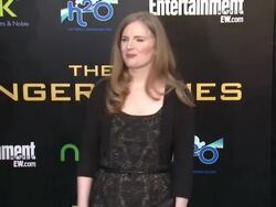 Suzanne Collins at The Hunger Games World Premiere on 3/12/2012 in Los Angeles, CA. (Footage by WireImage Video/Getty Images Entertainment Video) Stock Footage