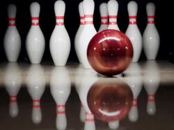 Bowling Pins Stock Footage