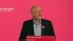 Jeremy Corbyn Campaign speech in Leicester PT 7 News Clip