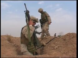 US troops and Iraqi National Guards prepare News Clip