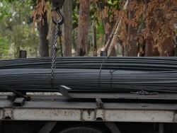 loading rebar Stock Footage