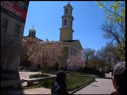 US President attends church service News Clip