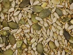 Seed mix. Food background Stock Footage
