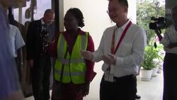 Ebola precautions around Liberia airport, passed through by the first US man to be diagnosed with the virus News Clip