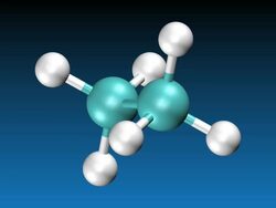 Animation of Ethane molecule Stock Footage