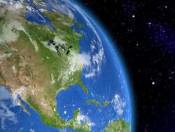 North America from space Stock Footage