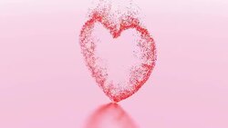 Amazing particle heart in hd-loop Stock Footage