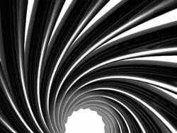 3D Twisted Cylinders Abstract Stock Footage