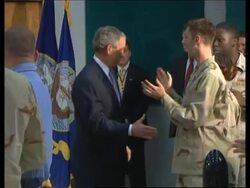 President Bush has breakfast with US Navy 5th Fleet Instructional Video