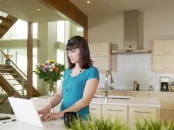 Working from home Stock Footage