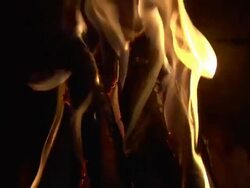 Slow motion flames Stock Footage