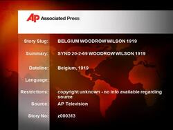 SYND 20-2-69 WOODROW WILSON 1919 News Clip