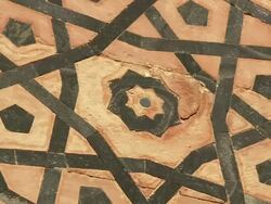 CU TU Wall designs / Sikandra, Agra, India Stock Footage