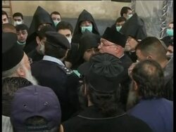 Priests argue as church prepped for Orthodox Christmas News Clip