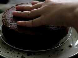 Chocolate Cake Stock Footage