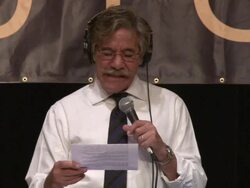 Geraldo Opens Live Broadcast At Job Fair Stock Footage