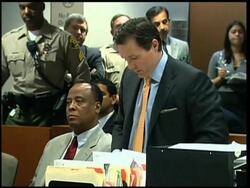 Dr. Conrad Murray pleads not guilty in court News Clip