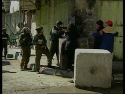 WEST BANK: HEBRON RALLY IN PROTEST OF CURFEW News Clip