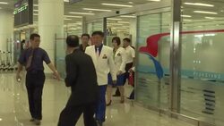 NKoreaÃ¢Â€Â™s Olympic team welcomed home from Rio Instructional Video