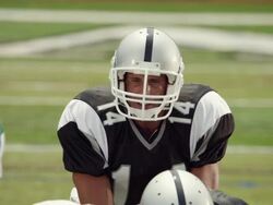 SLO MO, CU, PAN, American football players in action, Staten Island, New York, USA Stock Footage