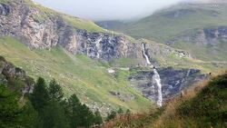 Cascade in Cervinia Breuil - Valle D'Aosta; Italy Stock Footage