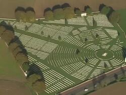 Cabaret-Rouge And Other Small Cemetery Stock Footage