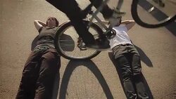 acrobatics skill with bike Stock Footage