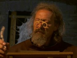 HD: Monk Carefully Scribing Testaments Stock Footage