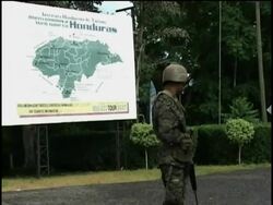 Military at border, Micheletti addresses rally, attorney general News Clip