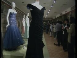 USA: BRITAIN'S PRINCESS DIANA'S DRESSES PUT ON SHOW BEFORE AUCTION News Clip