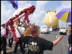 The end of an era for Louisiana's role in manned space flight arrived Thursday when the giant external fuel tank for the final scheduled space shuttle plant rolled out of its manufacturing plant. News Clip