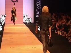 Models on the runway at Buenos Aires Fashion Week on February 24, 2011, in Buenos Aires, Argentina. (Footage by Meche Marmol/LatinContent/Getty Images) Stock Footage