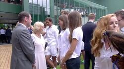 Duchess of Cornwall At Wimbledon Tennis Club News Clip